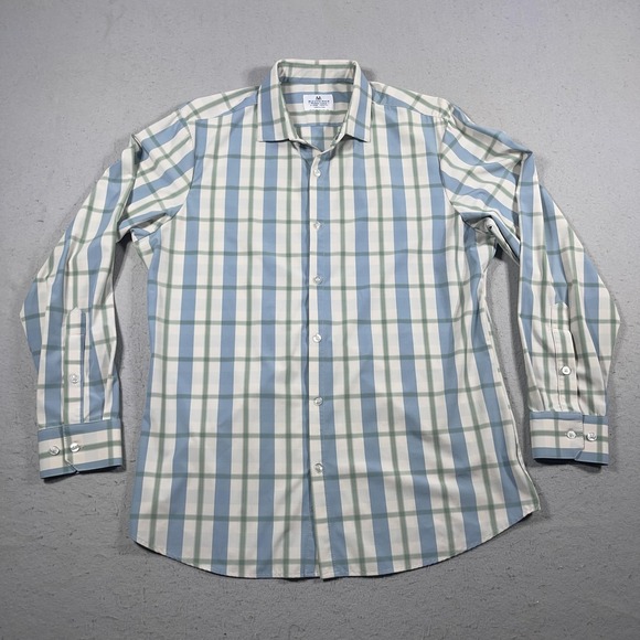 Mizzen+Main Other - Mizzen Main Shirt Mens XL Trim Fit Performance Stretch Plaid Button Down